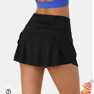 Halara plain 2n1 back waistband pocket skirt